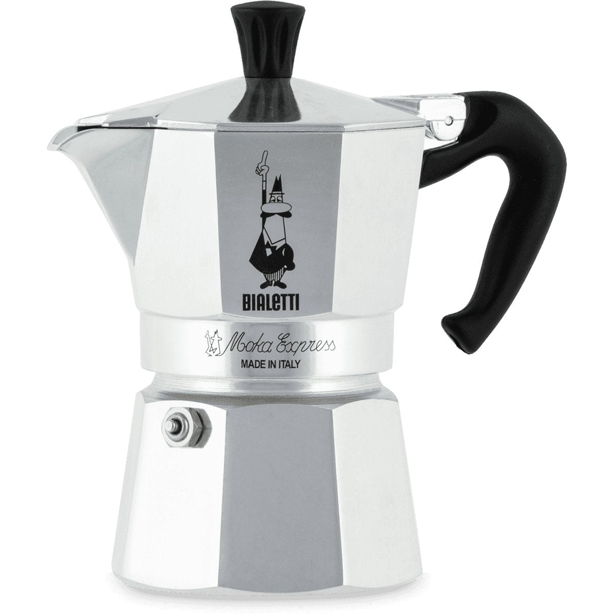 Bialetti Moka Express Stovetop Espresso Maker - 1, 3, 4 or 6 Cups