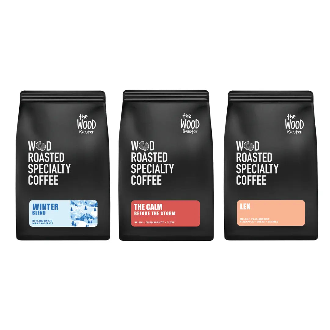 
                  
                    Premium wood roasted specialty coffee taster pack 250g
                  
                